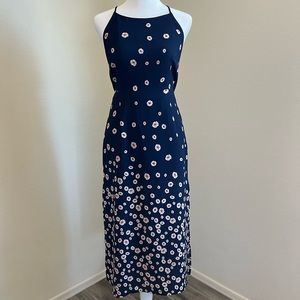 Navy Floral Dress